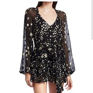 LOVESHACKFANCY RINA DRESS IN BLACK - NEW WITH TAGS